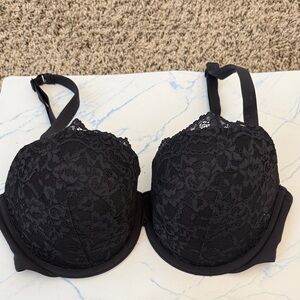 skims Black Lace Pushup Bra